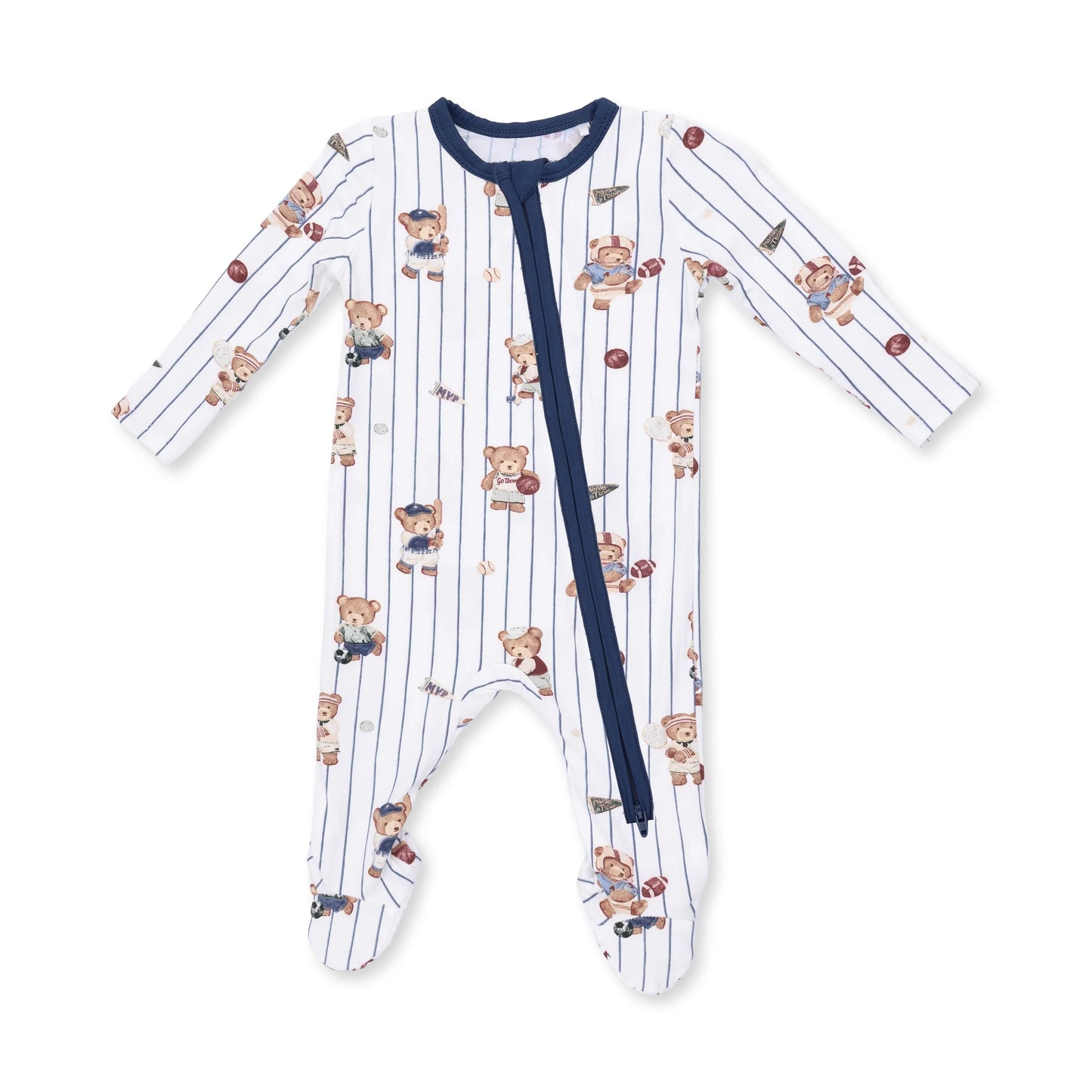 Mixed Sports Bears | 2 Way Zipper Footie