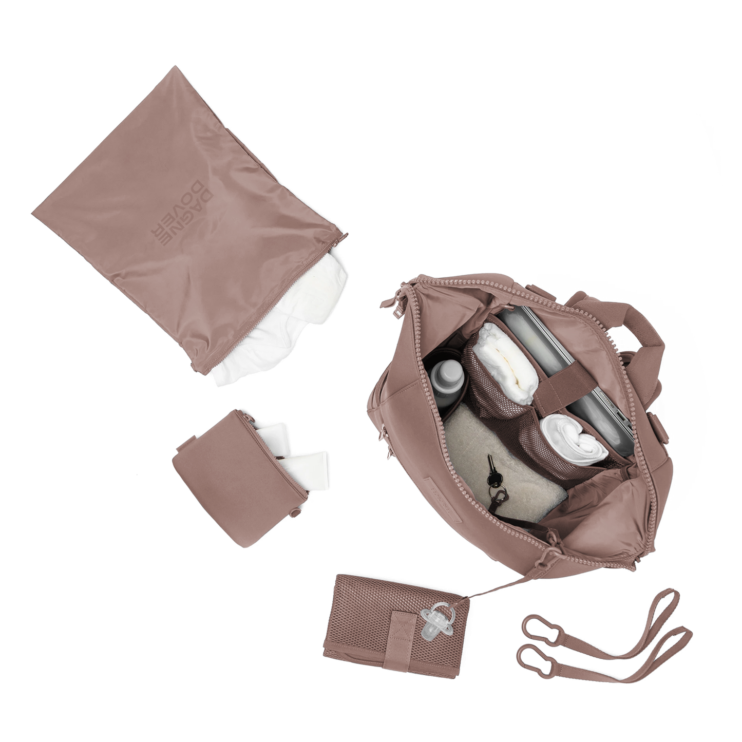 Dagne Dover Indi Diaper Backpack in Dune-Large