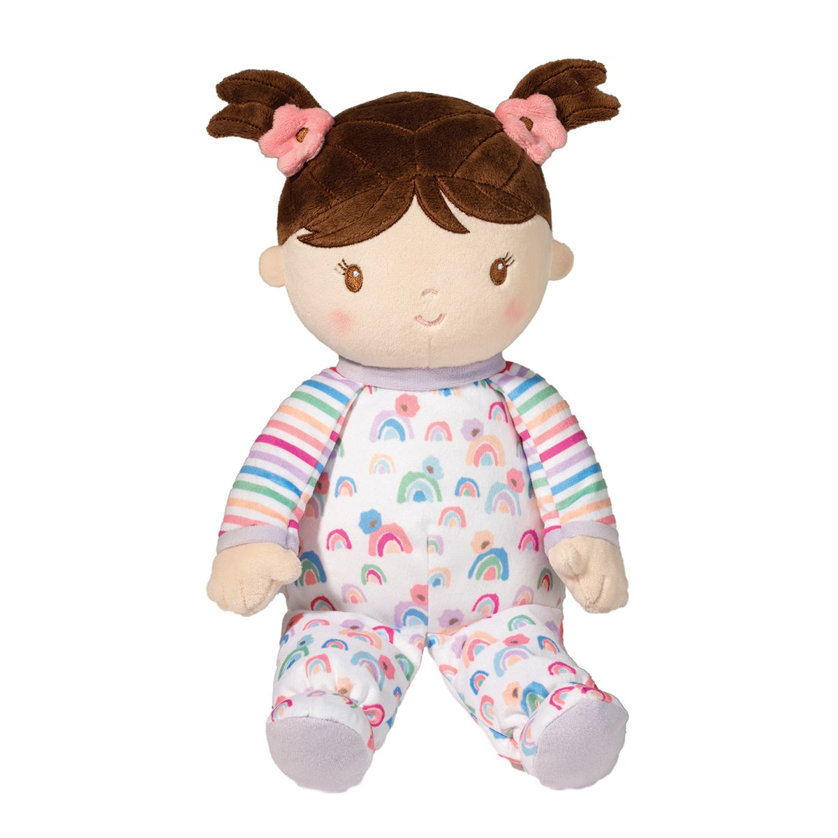 Isabelle Rainbow Stripe Doll-Douglas Toys