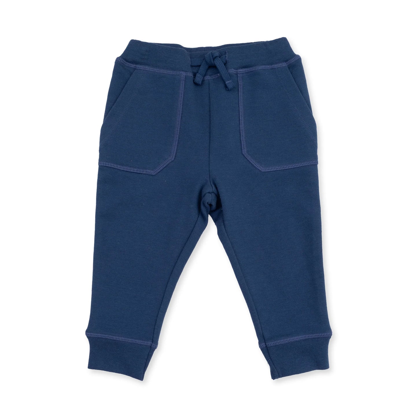 Solid Insignia Blue | Jogger Pant with Varsity Stripes