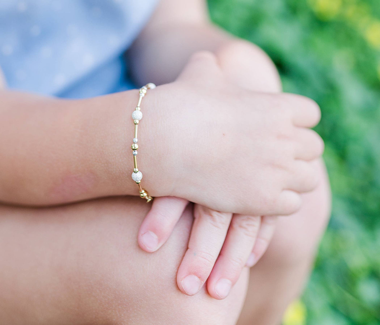 Averleigh-14K Gold-Plated Kids Bracelet w/Stardust Beads