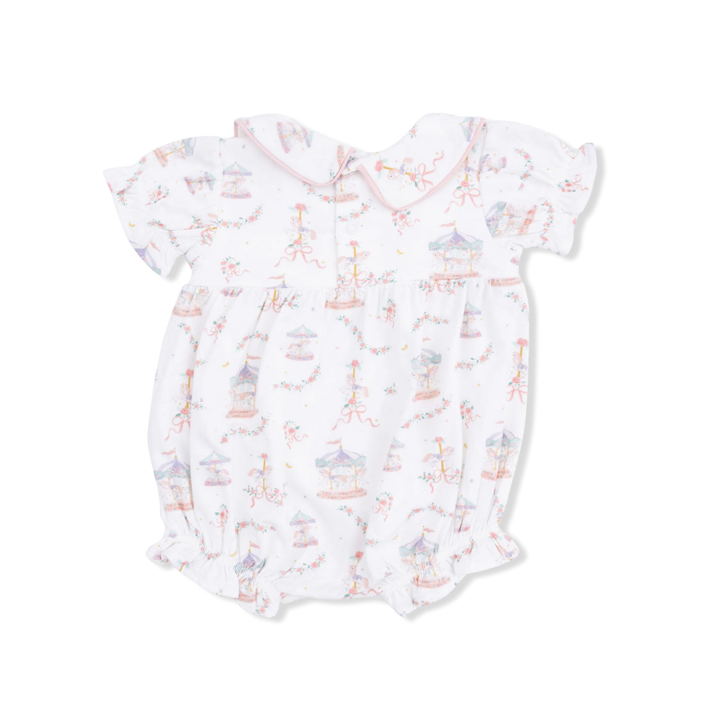 Carousel with Bows | Puff Sleeve Babydoll Bubble