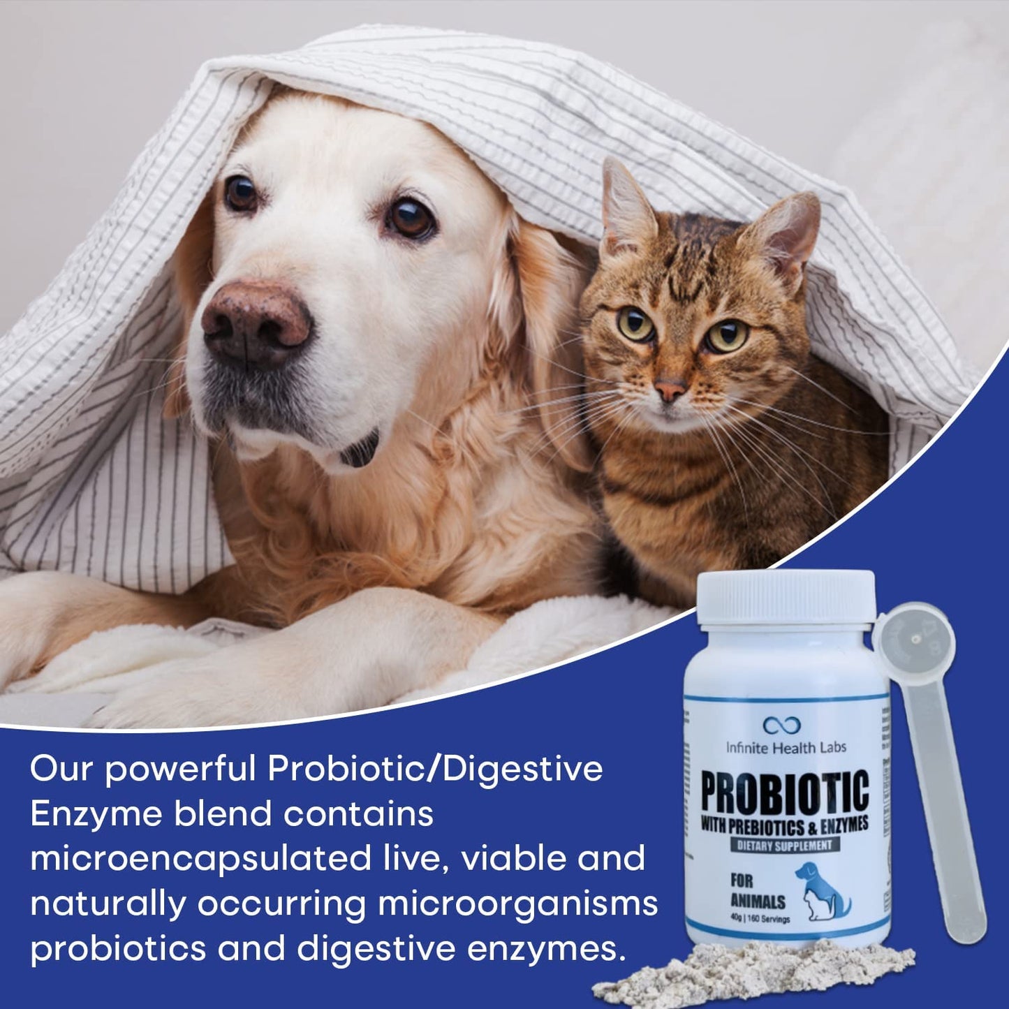 Infinite Health Labs Probiotic Powder for Animals
