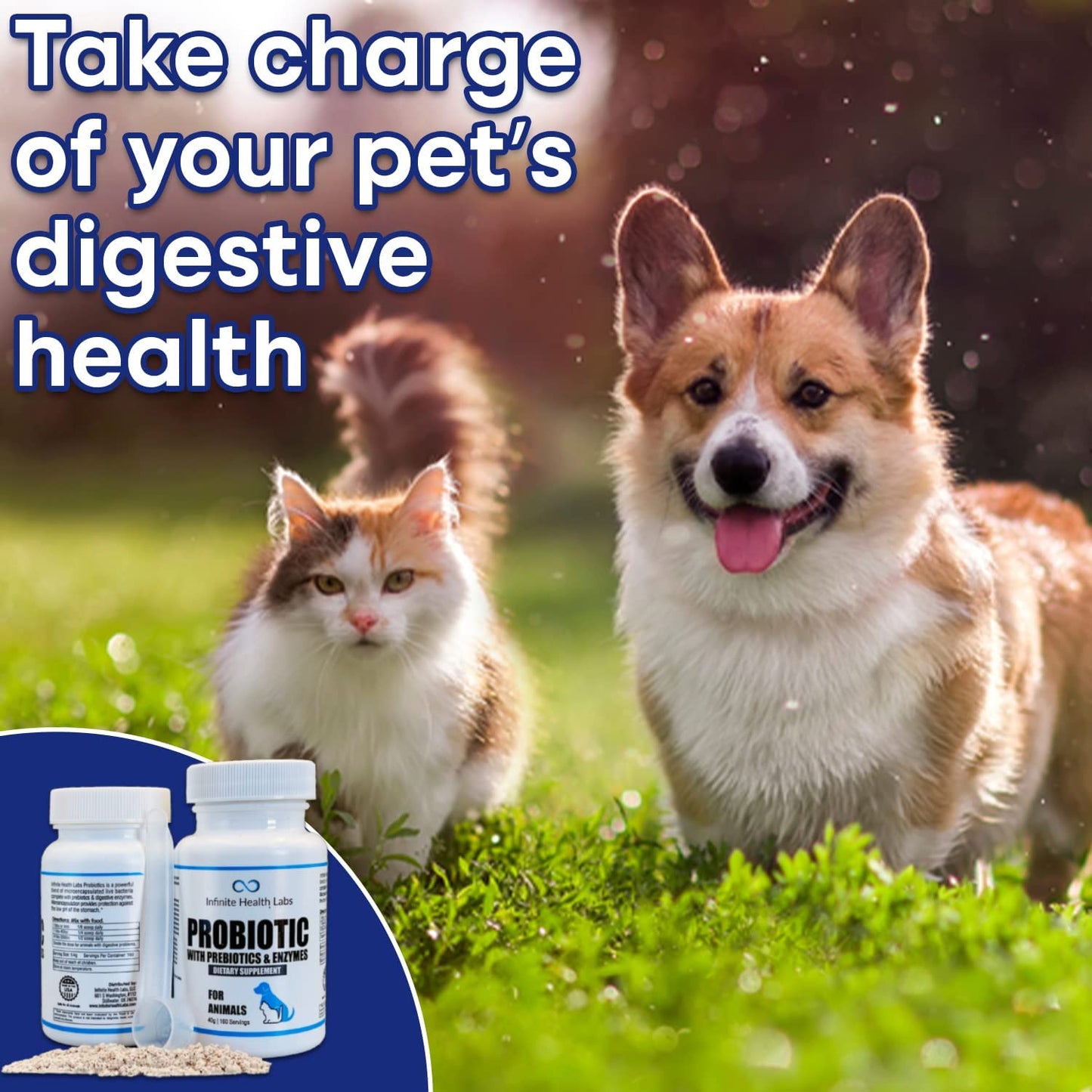 Infinite Health Labs Probiotic Powder for Animals