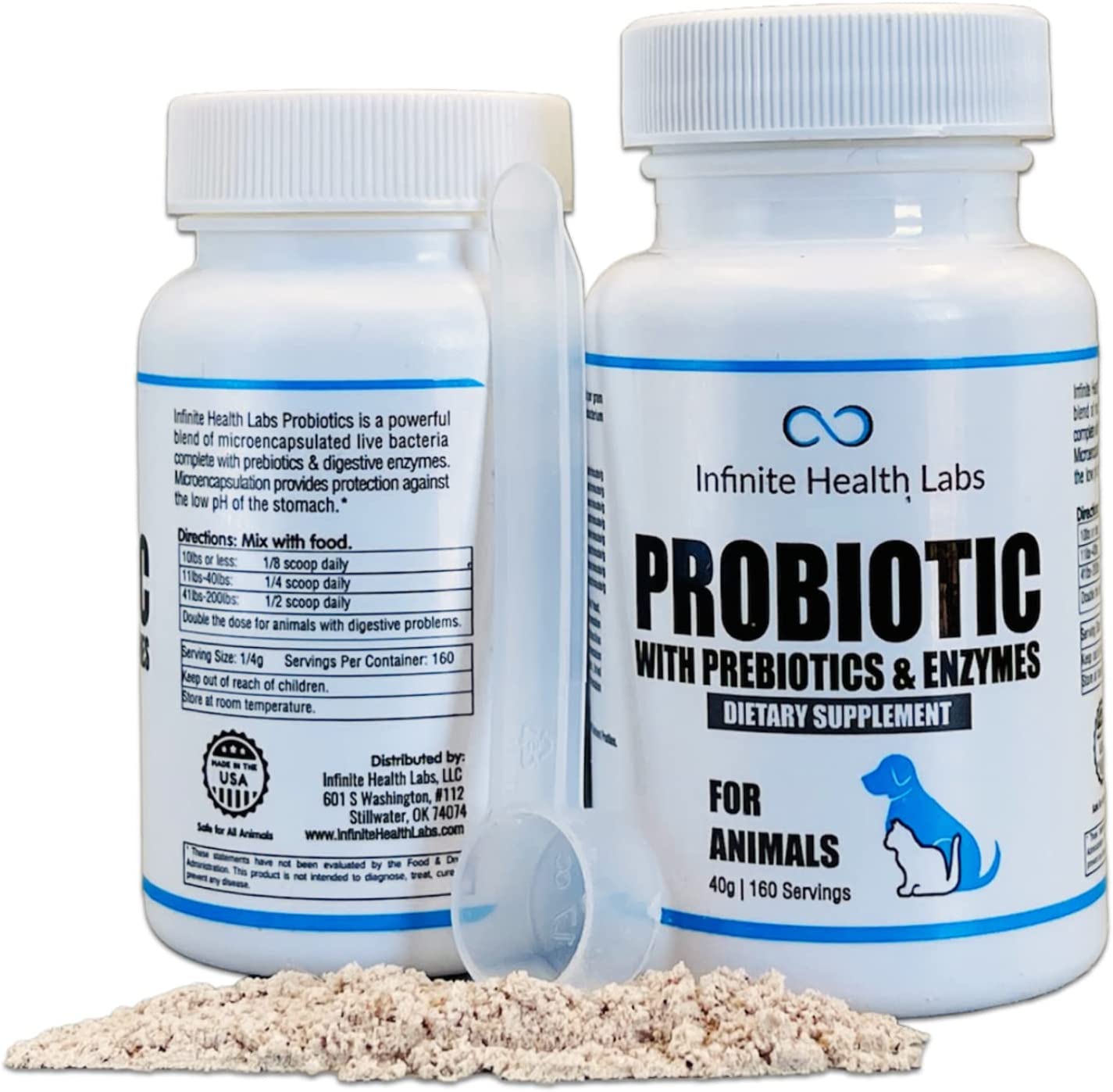 Infinite Health Labs Probiotic Powder for Animals