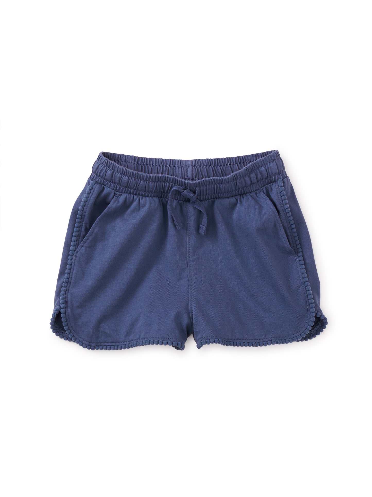 Indigo Pom-Pom Gym Shorts