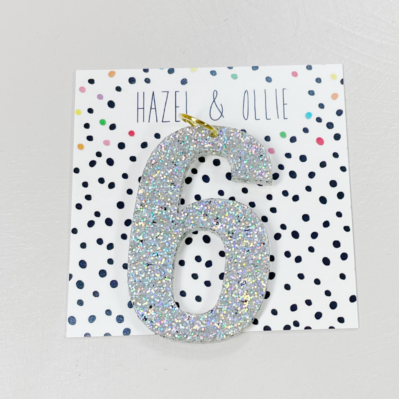 Holographic Glitter Birthday Numbers