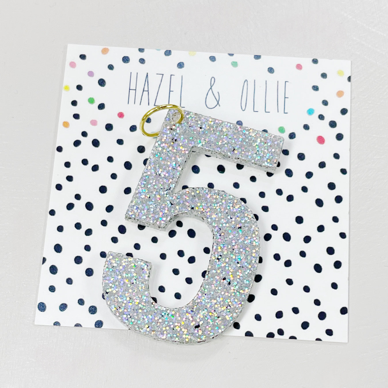 Holographic Glitter Birthday Numbers