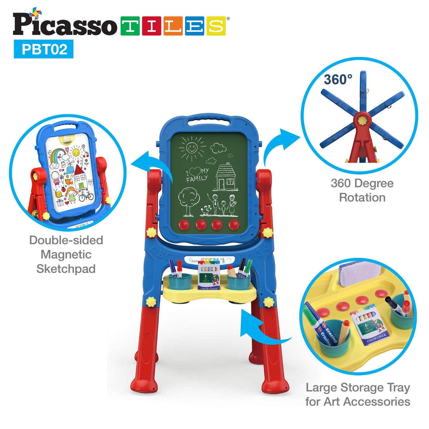 All-in-one Art Easel With Accessories
