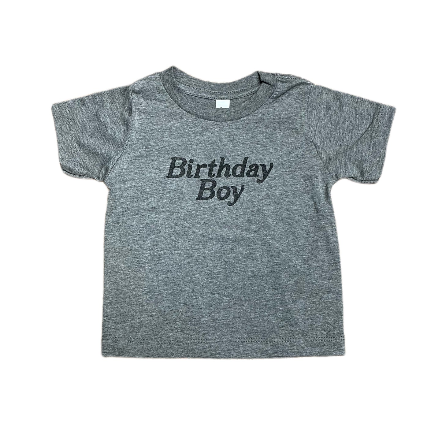 Birthday Boy Tee in Gray