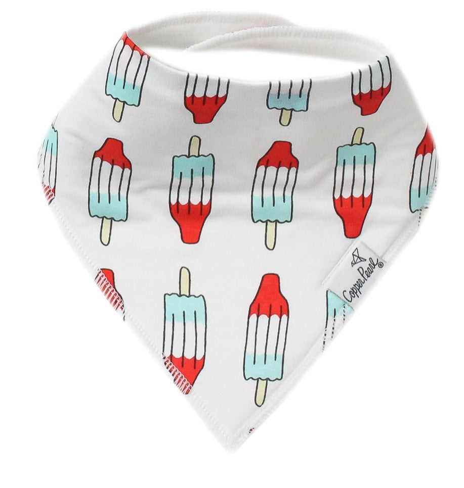 Copper Pearl Single Bandana Bibs - Spangled