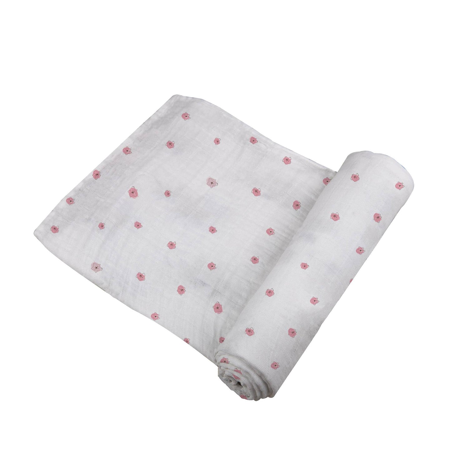 Pink Flower - Bamboo Muslin Swaddle
