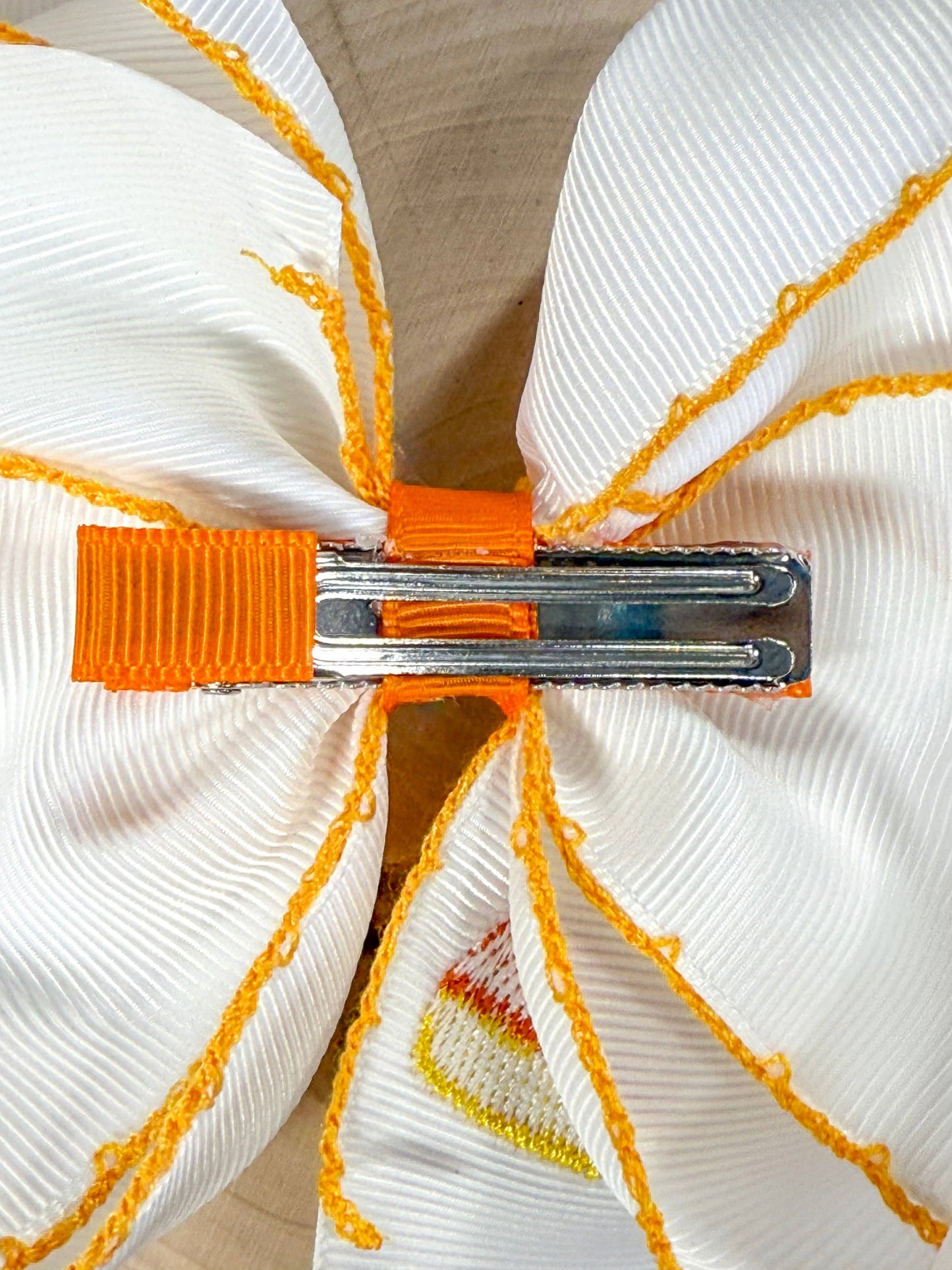 Candy Corn | Moonstitch Hair Bow
