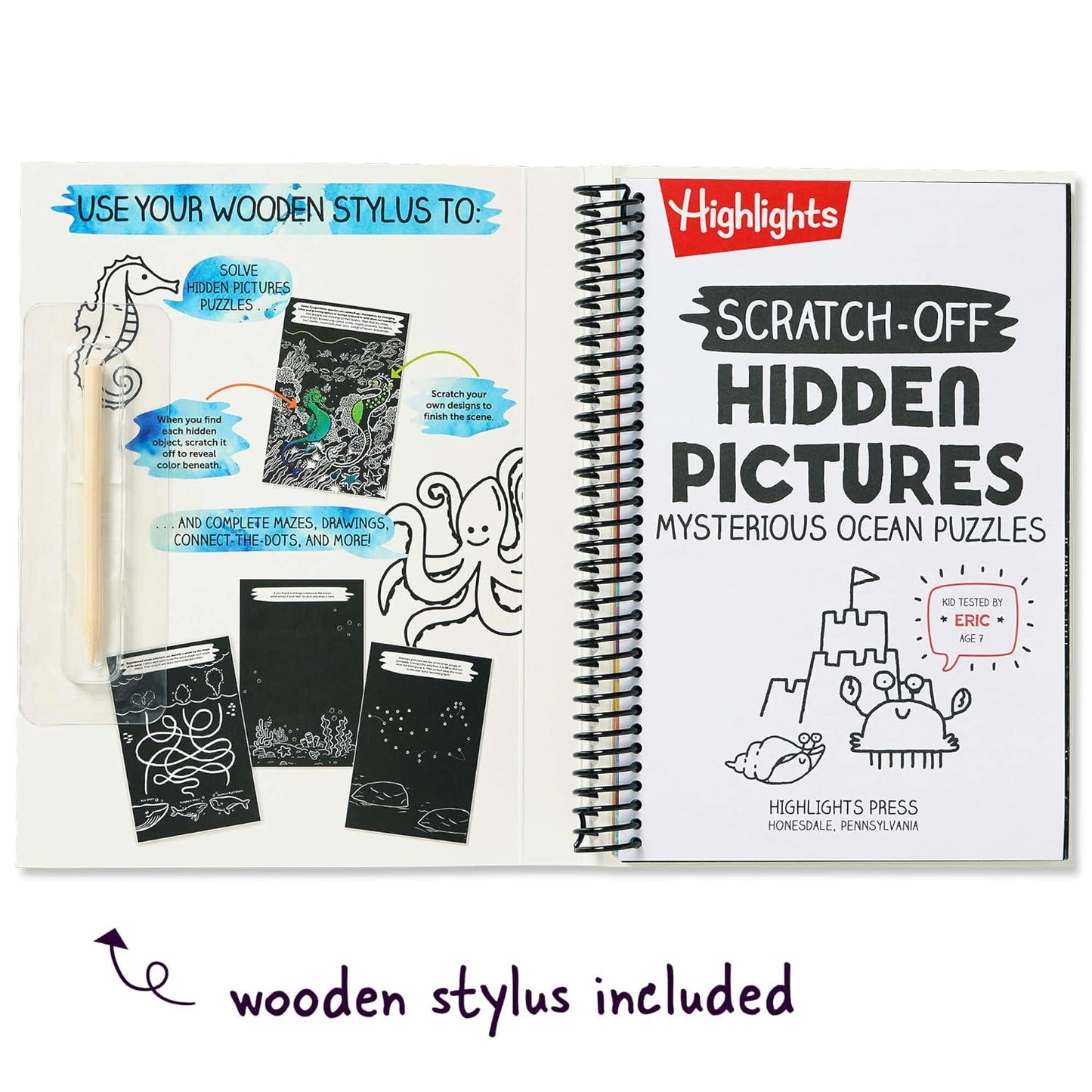 Scratch-Off Hidden Pictures Mysterious Ocean Puzzles