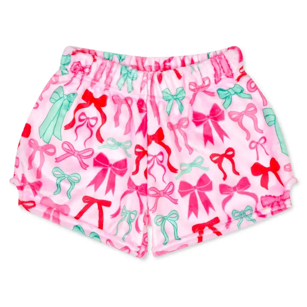 Merry Bows | Plush Shorts