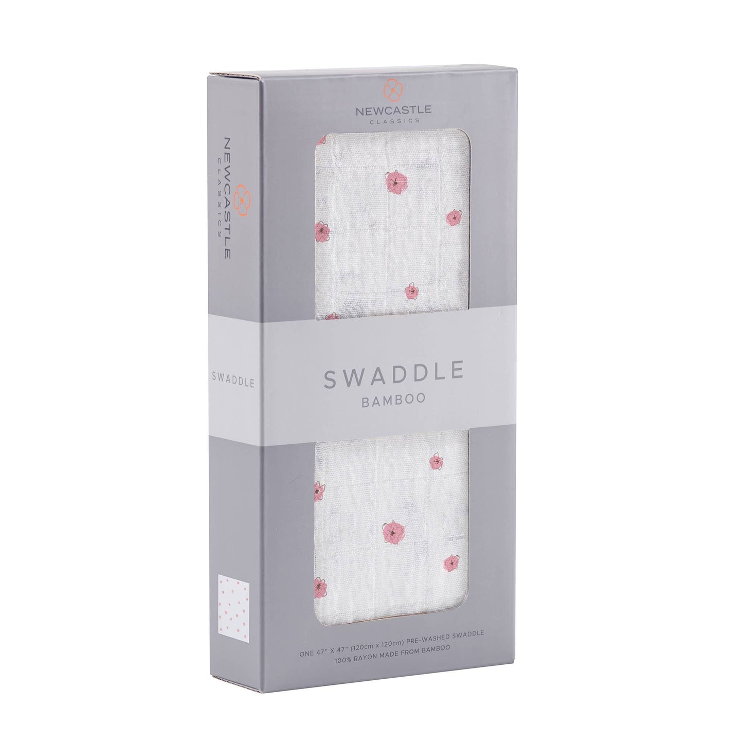 Pink Flower - Bamboo Muslin Swaddle