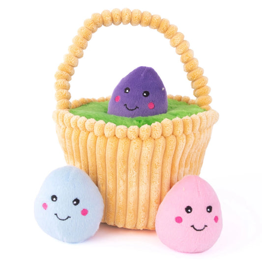 ZippyPaws Easter Basket Burrow with Eggs