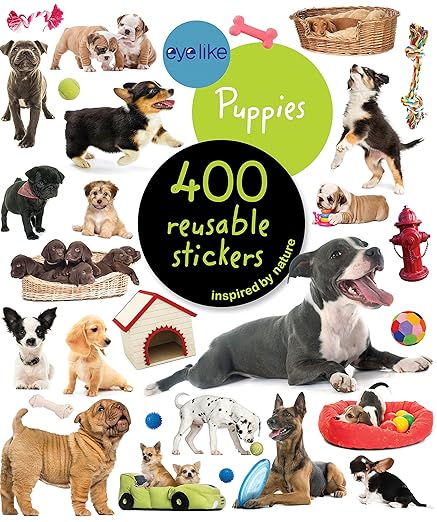 Eye Like Reusable Stickers 400 | Puppies