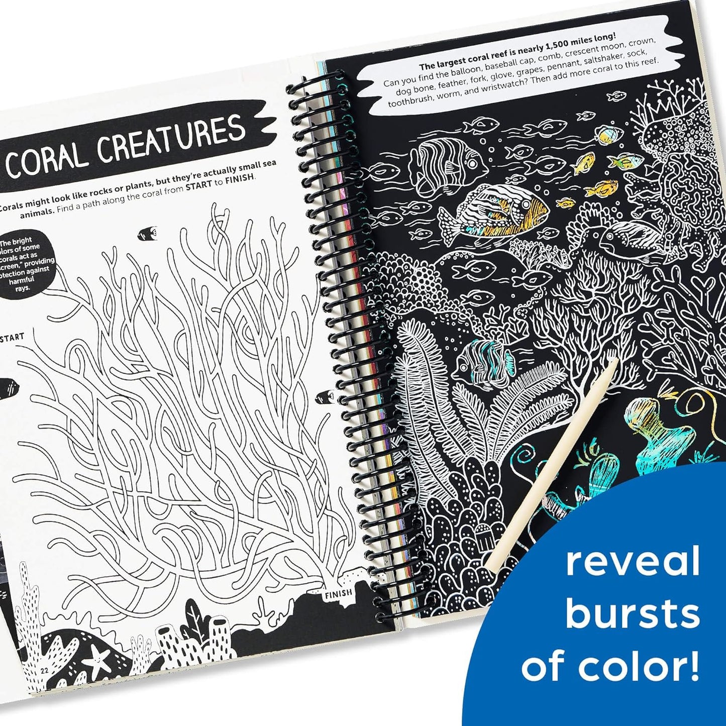 Scratch-Off Hidden Pictures Mysterious Ocean Puzzles