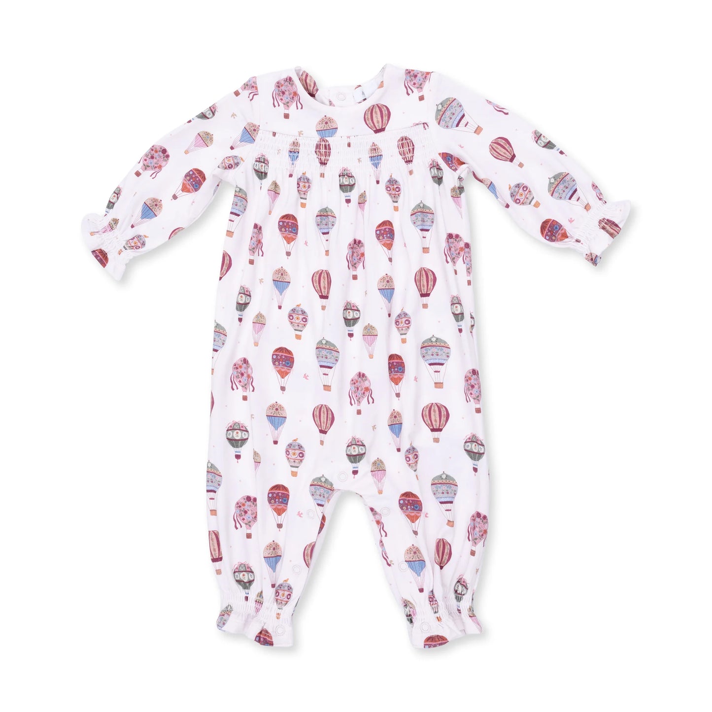 Hot Air Balloon | Smocked Long Sleeve Romper