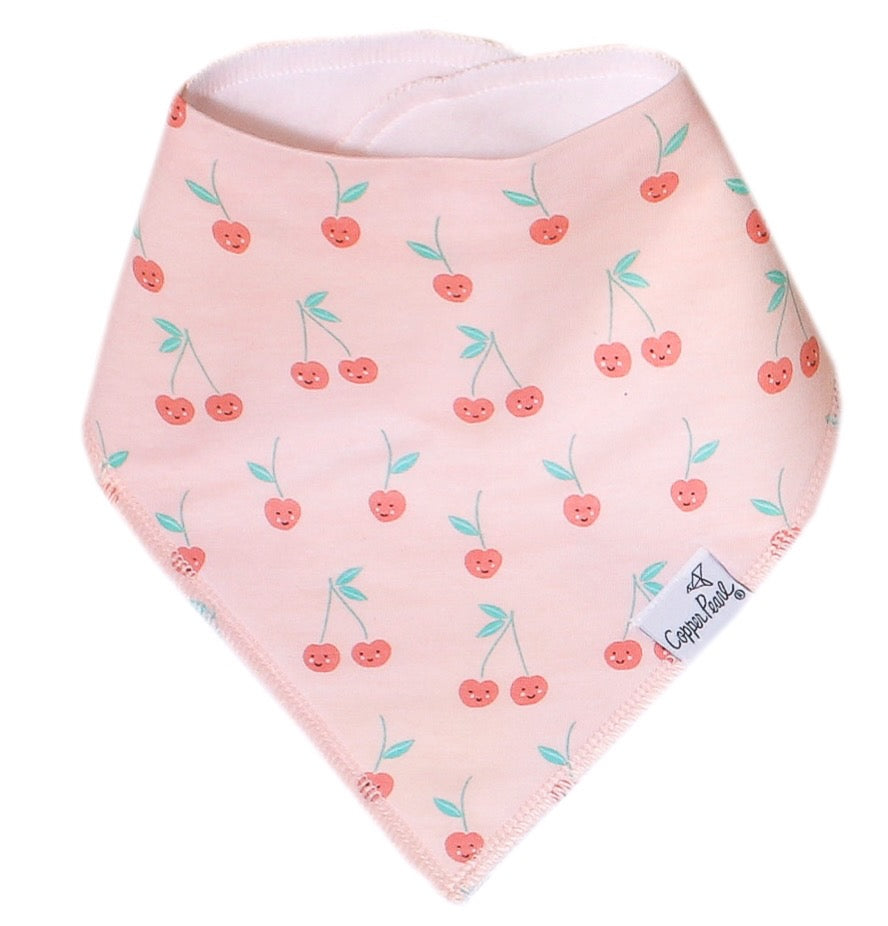 Copper Pearl Single Bandana Bibs - Cheery
