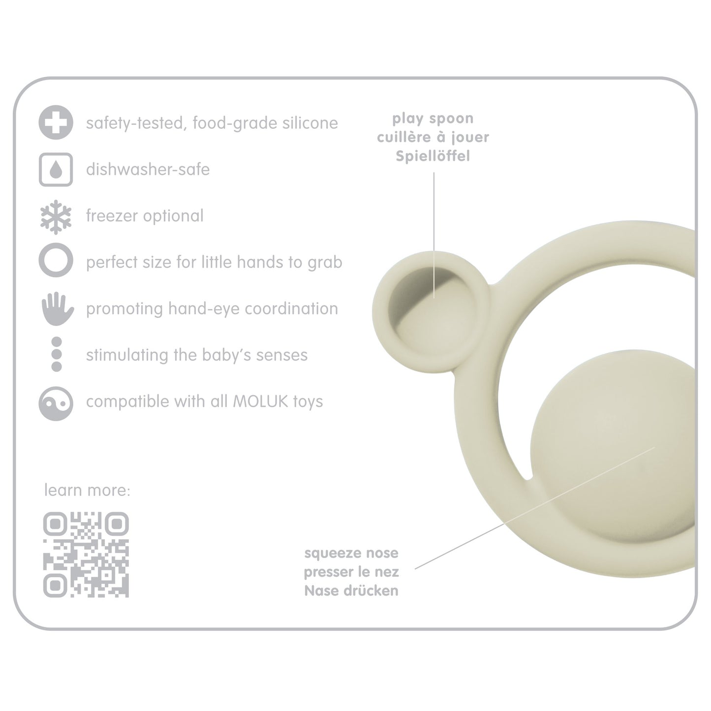 Nigi Nagi and Nogi Teething Rings by MOLUK