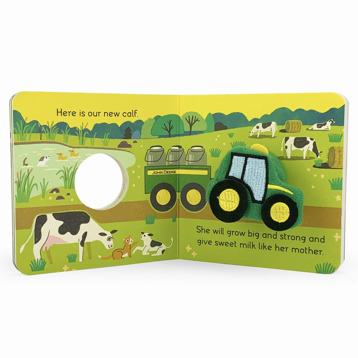 John Deere Tractor Finger Puppet Board Book