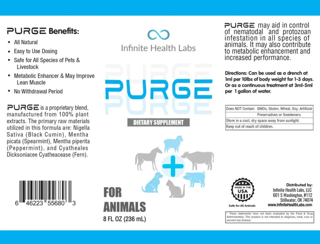 Infinite Health Labs Purge All Natural Dewormer