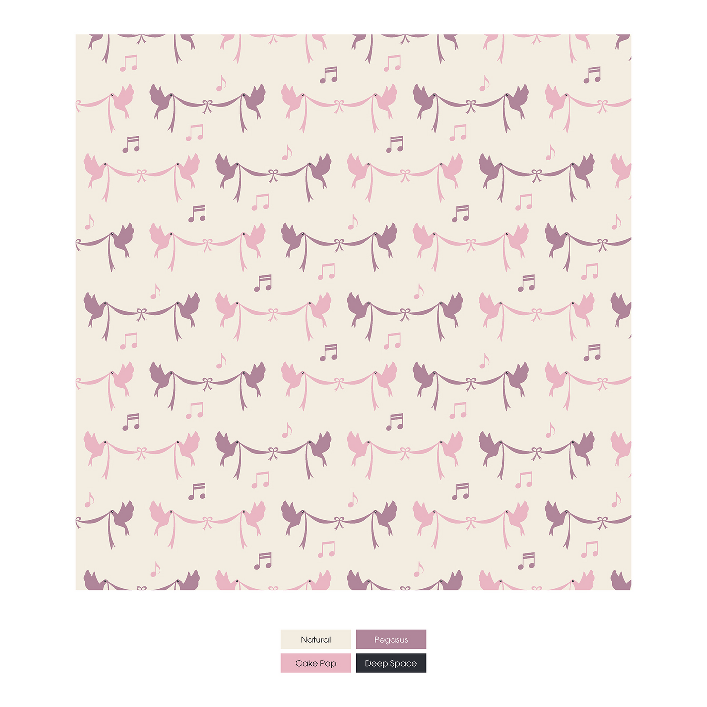 Natural Bird Banner Girl's Underwear