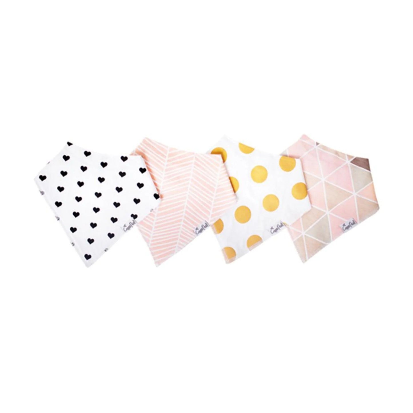 Copper Pearl Single Bandana Bib - Blush