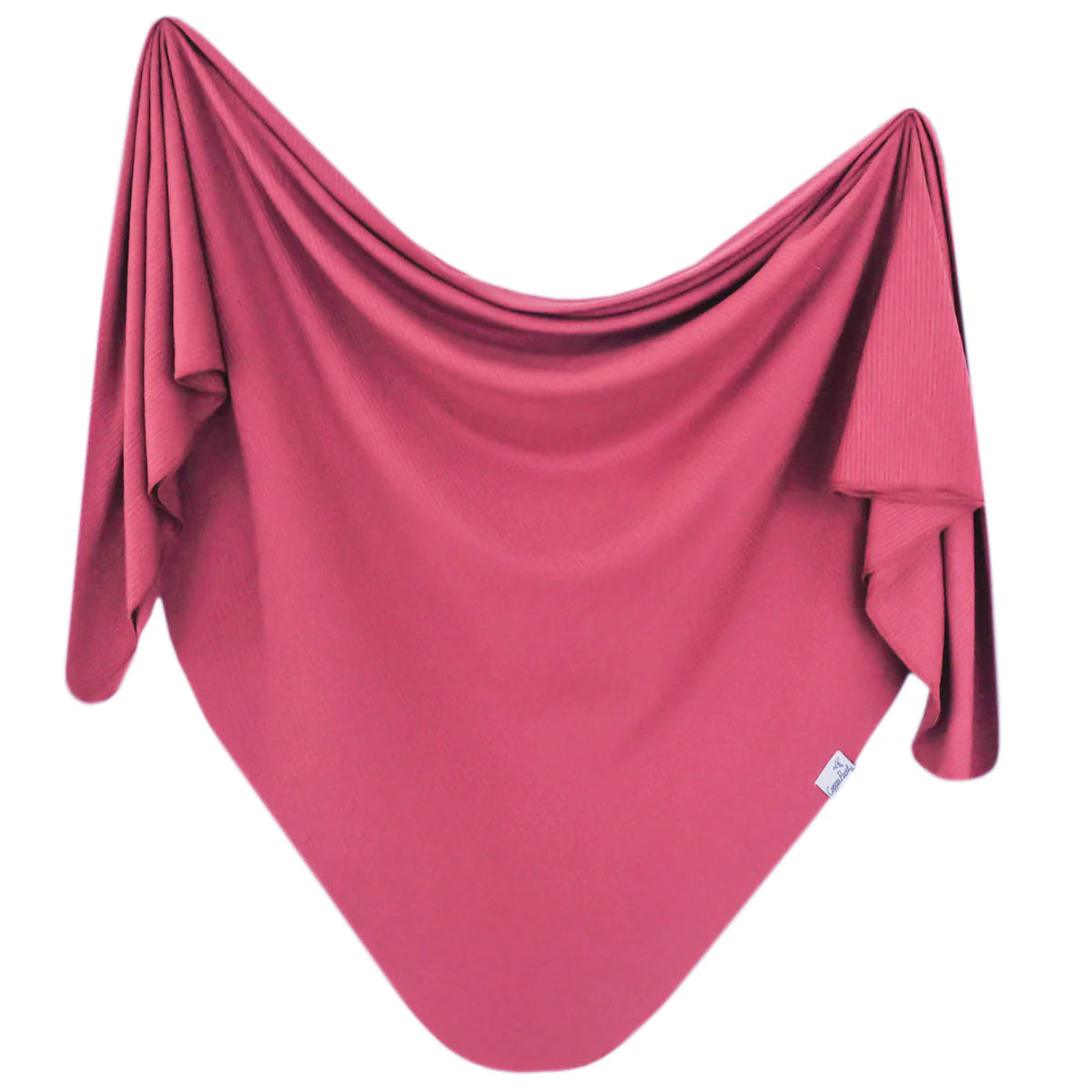 Copper Pearl Knit Swaddle Blanket - Berry Rib