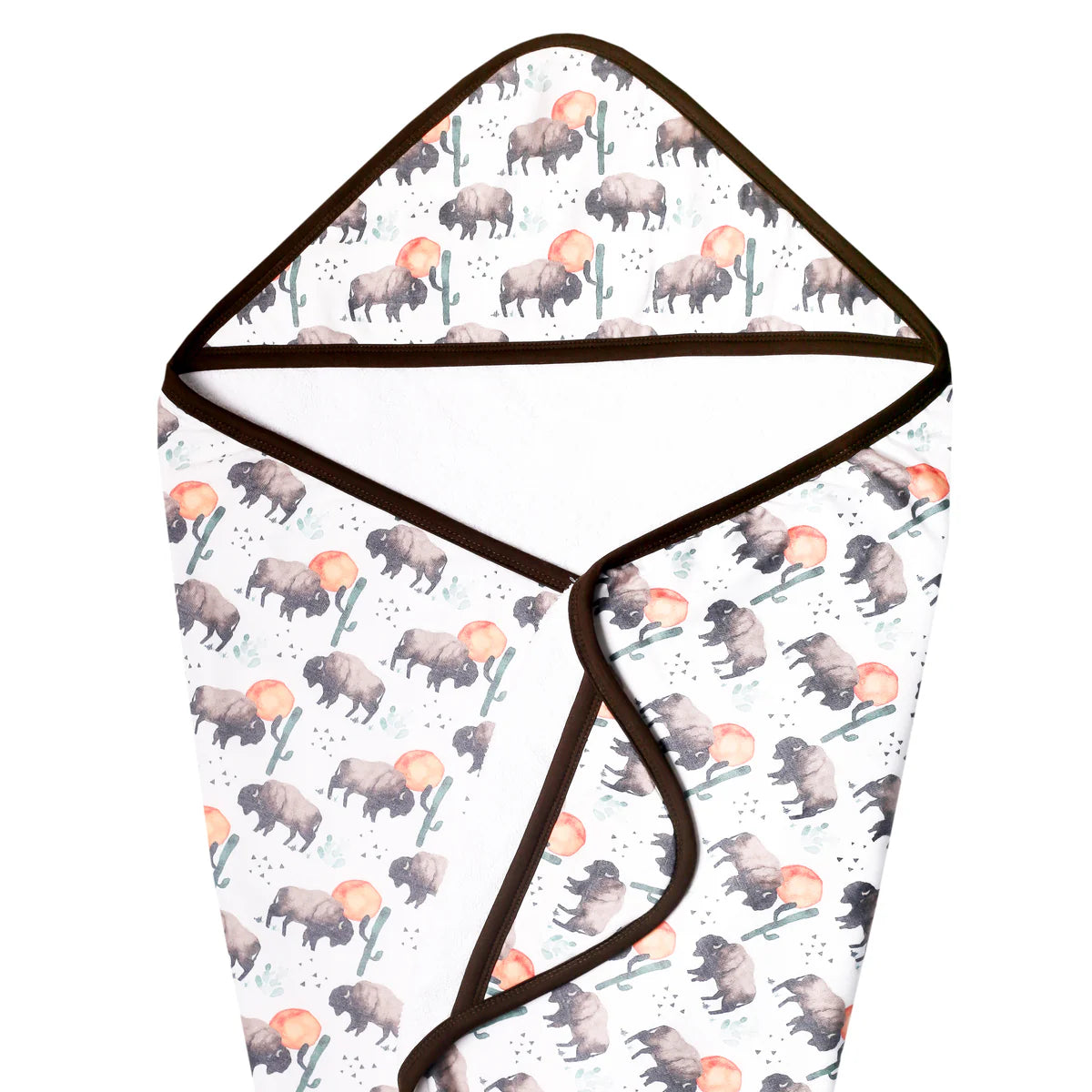 Copper Pearl Premium Knit Hooded Towel-Bison