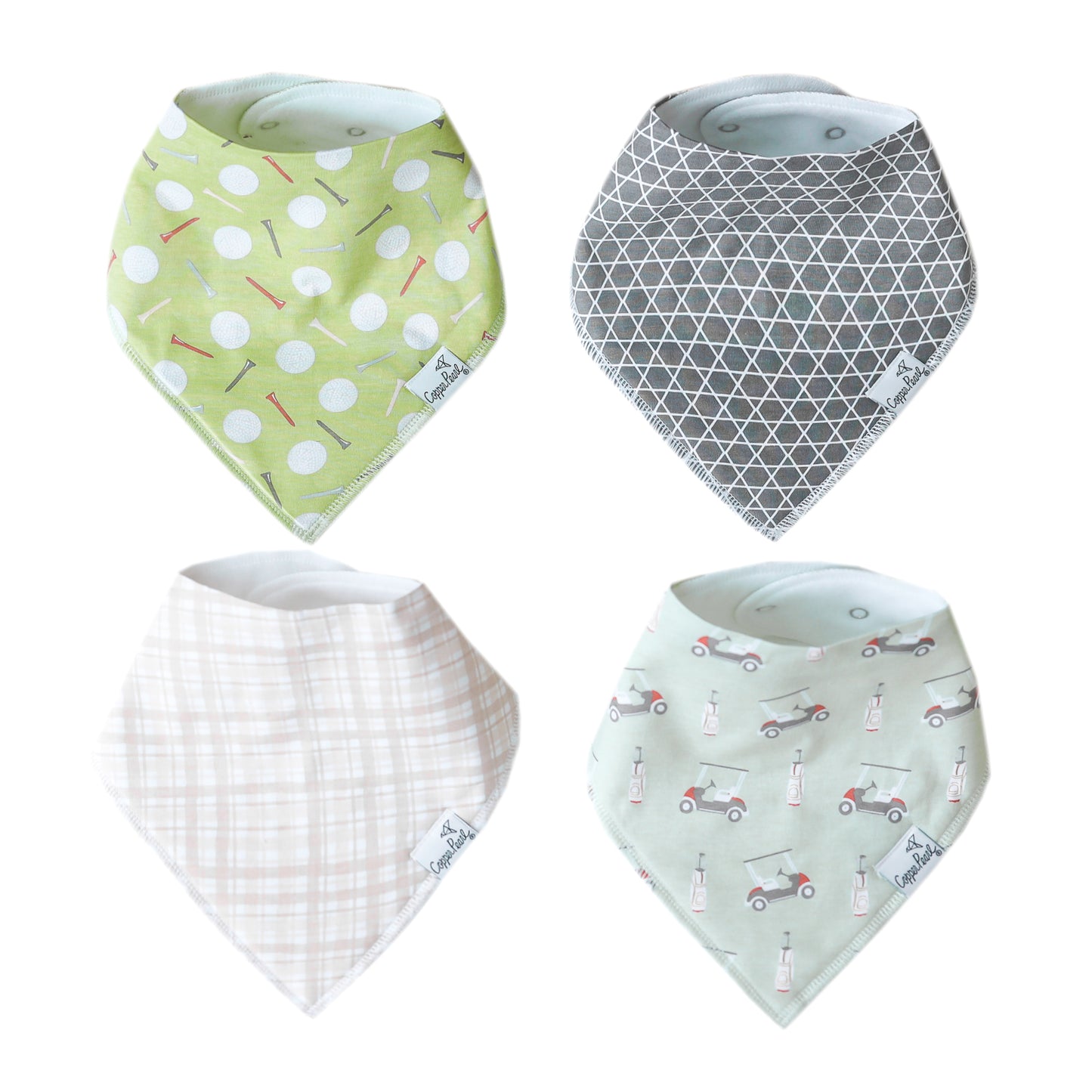 Copper Pearl Single Bandana Bibs - Bogey