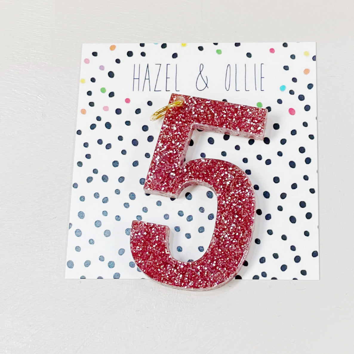 Pink Glitter Birthday Numbers