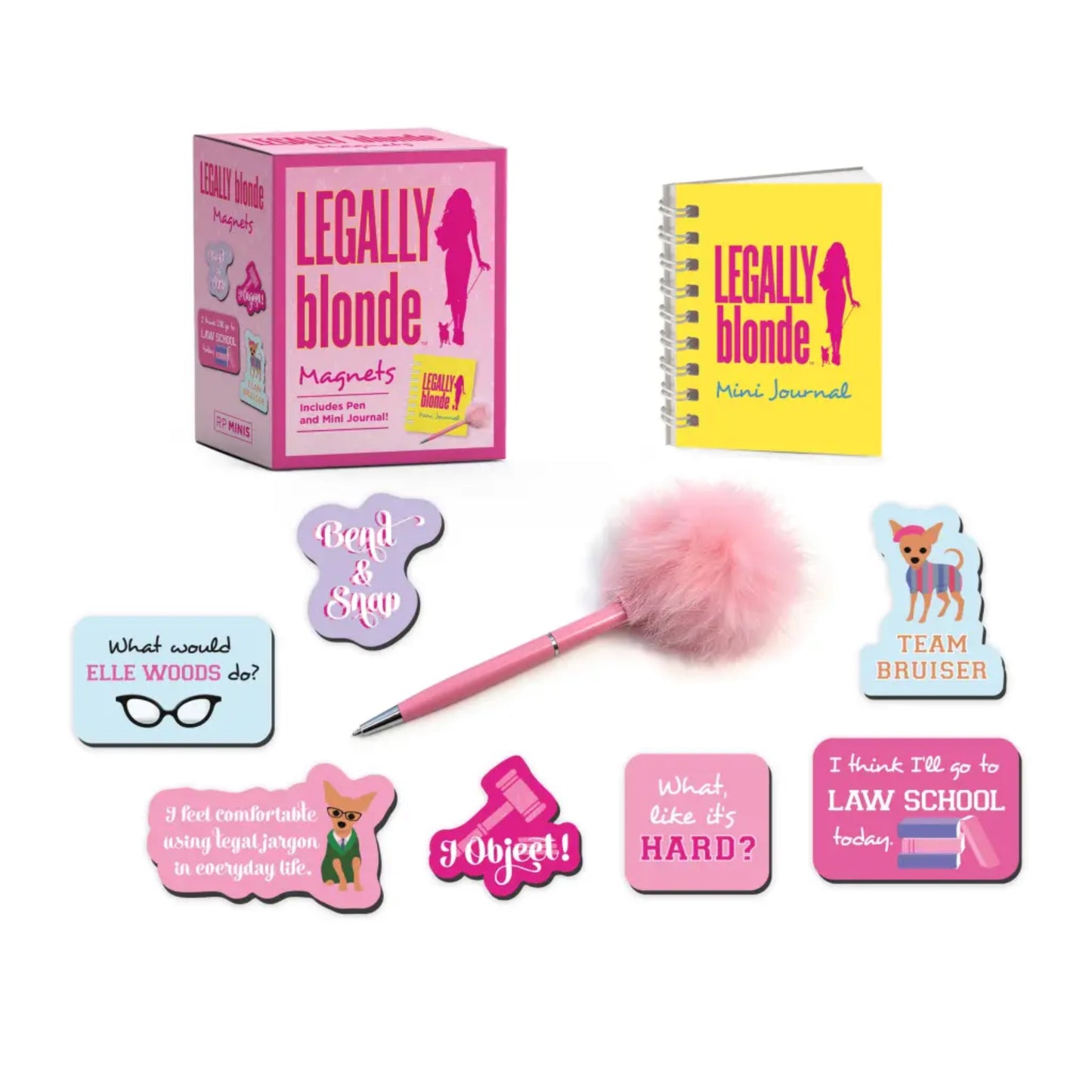 Legally Blonde Magnets: Includes Pen and Mini Journal