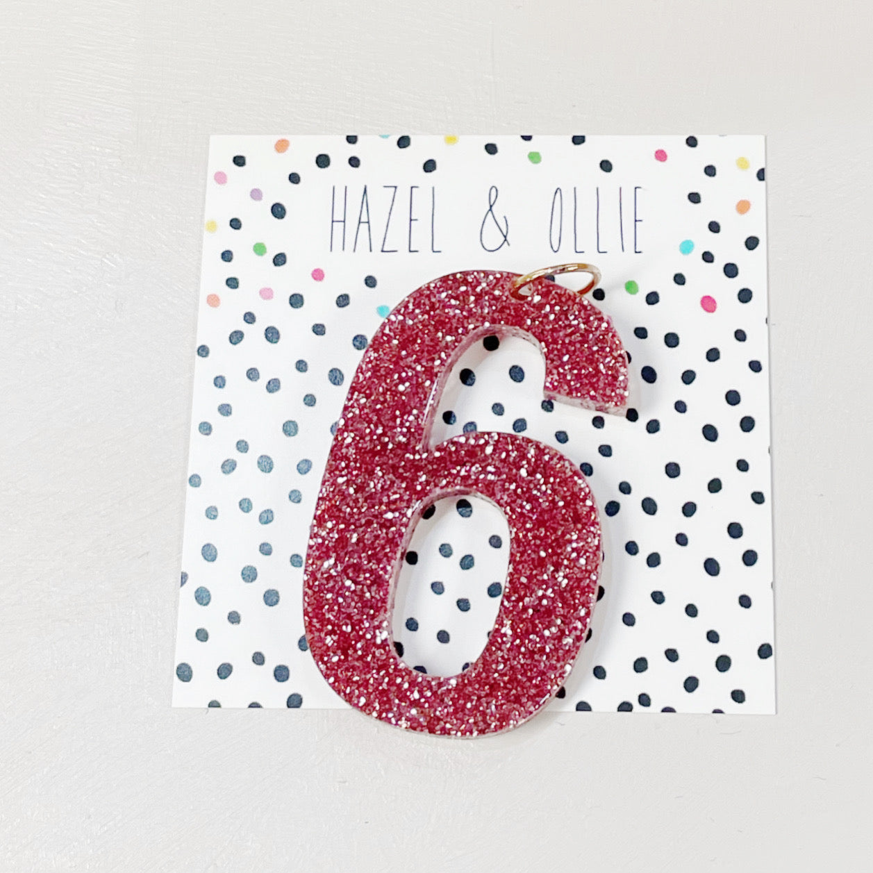 Pink Glitter Birthday Numbers