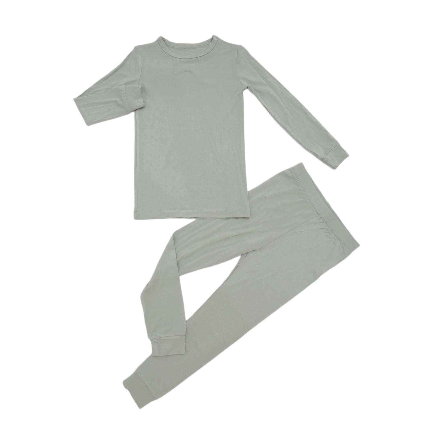 Pistachio Green Bamboo Toddler PJs