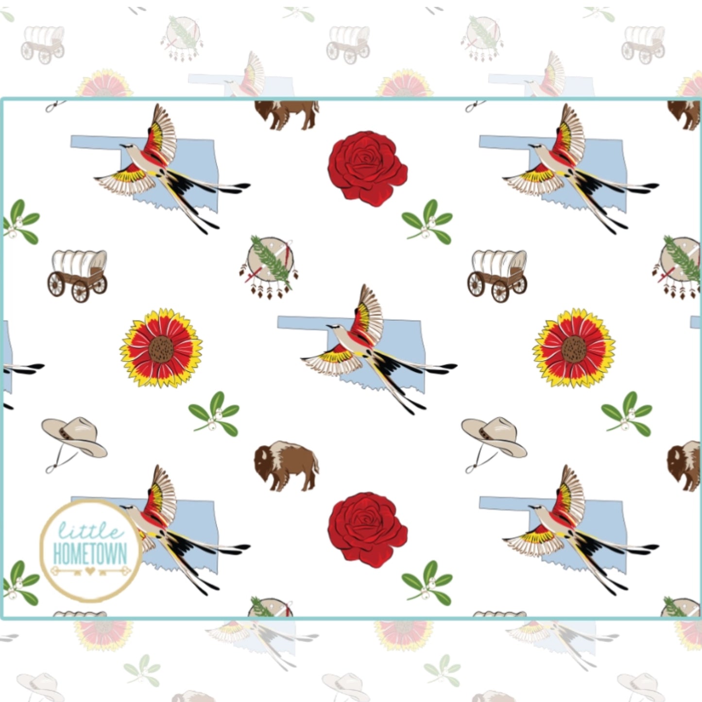 Oklahoma Muslin Swaddle Blanket