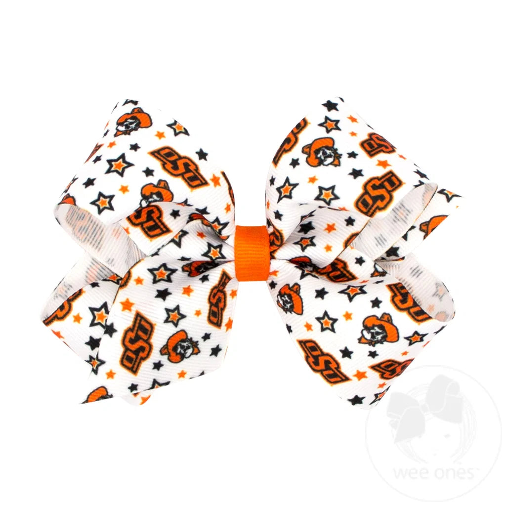 OSU Logo Print | Hair Bow