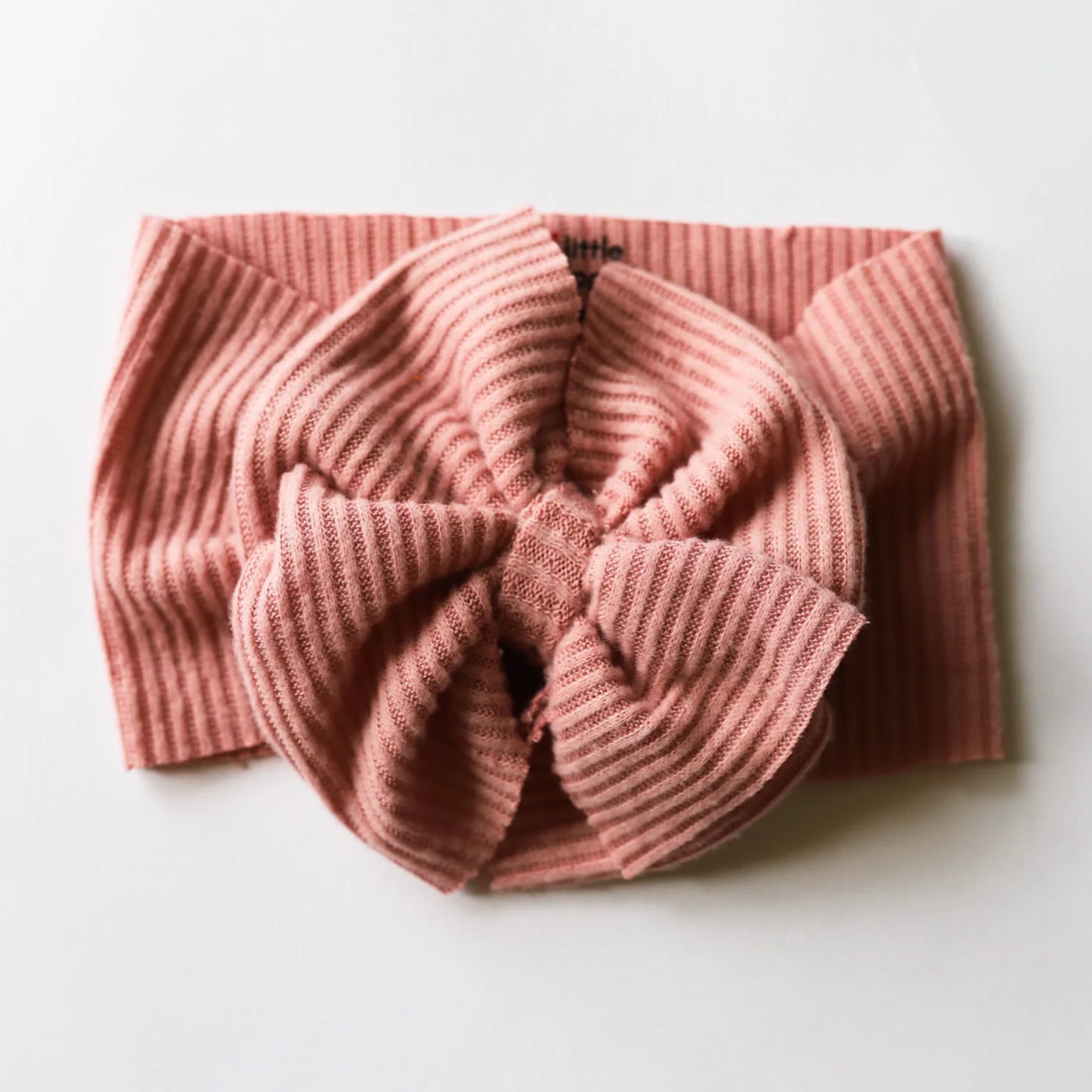 Ribbed Mauve Cashmere Headwrap - Mini Messy