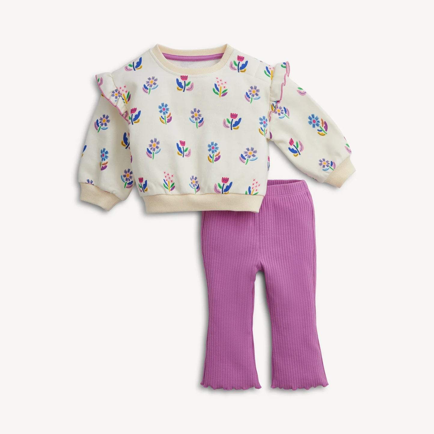 Magnetic Me Top & Pants Set | Floral Ivory