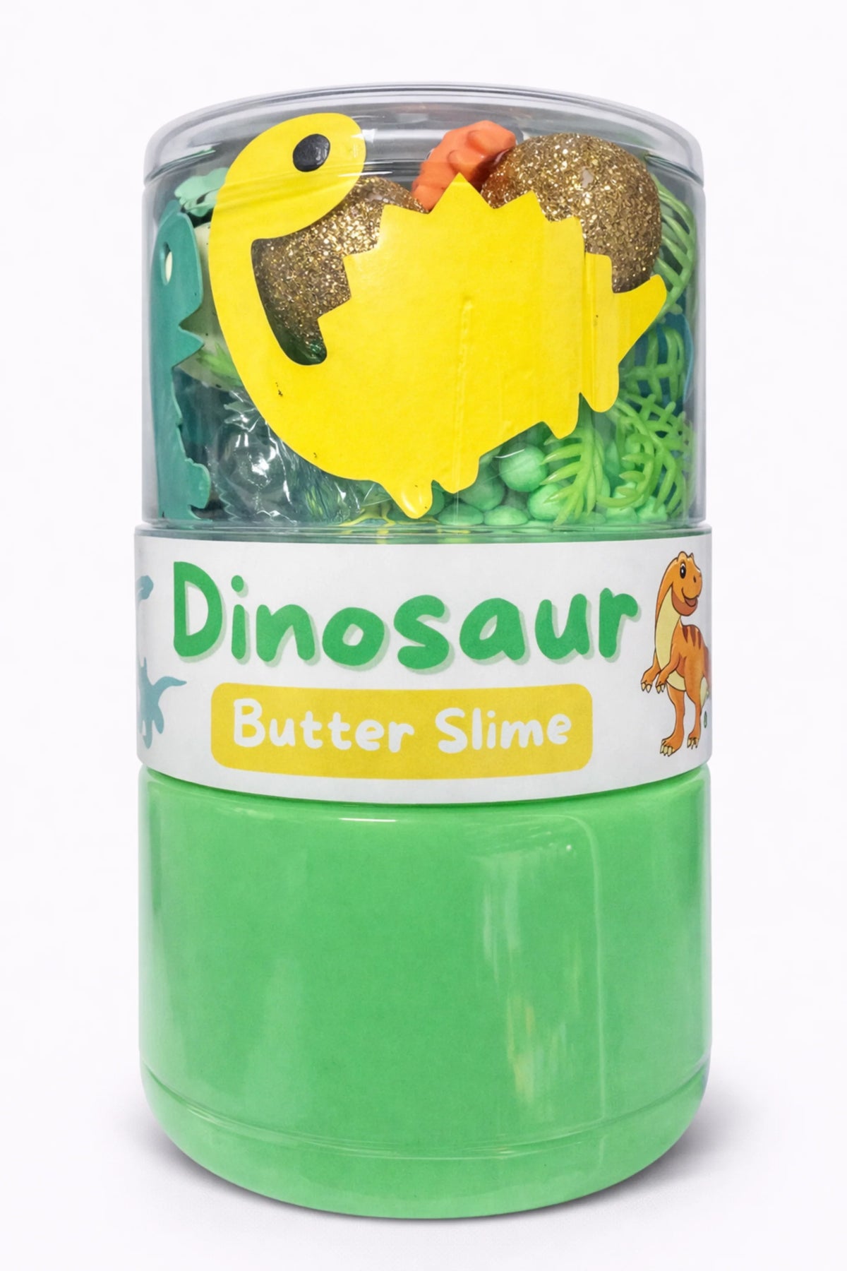 Dinosaur Butter Slime | Sensory Jar