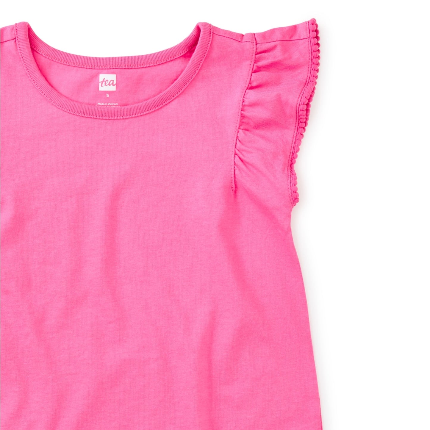 Carousel Pink Pom-Pom Flutter Top