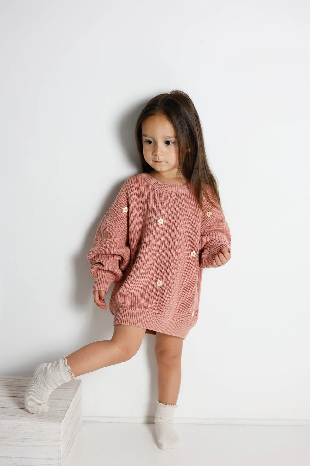 Pink Daisy Sweater