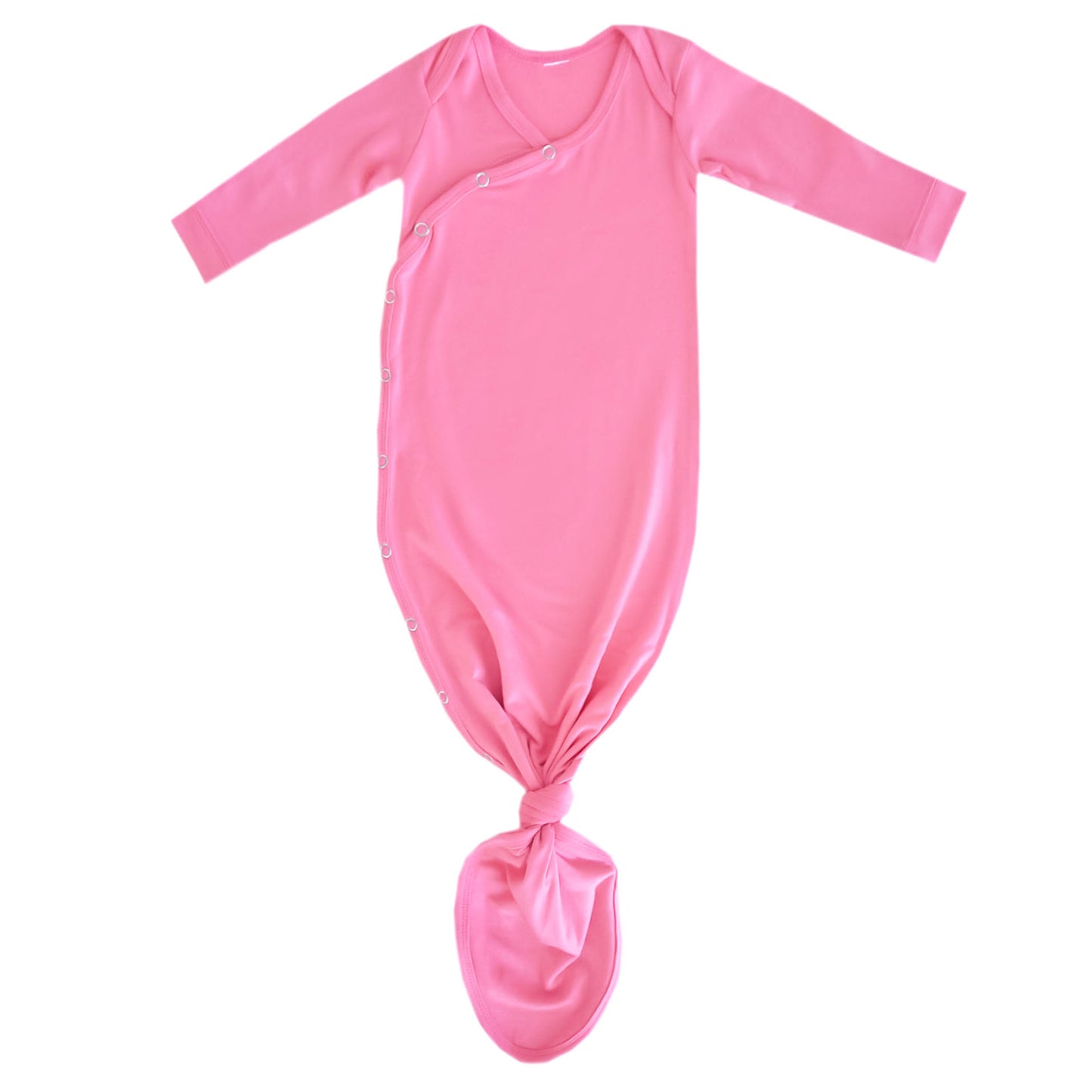 Copper Pearl Knotted Gown - Flamingo