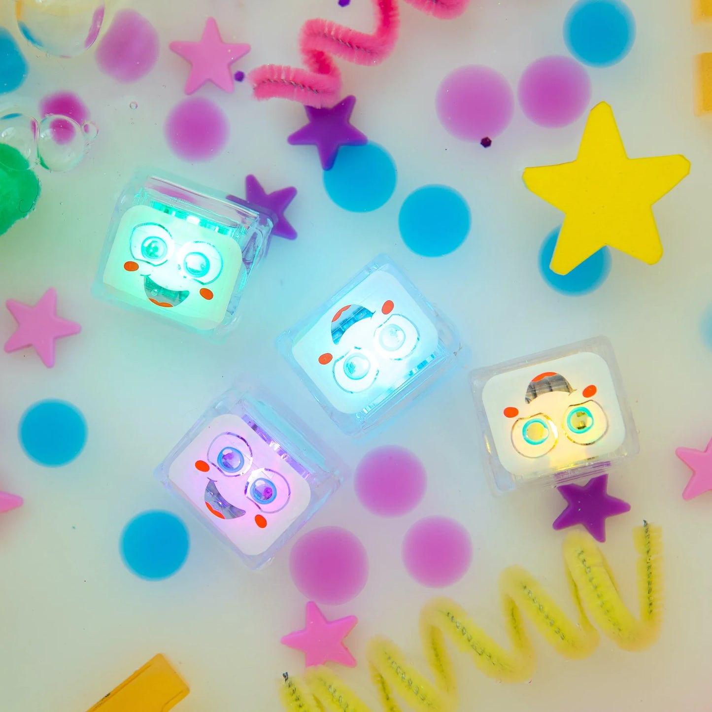 Party Pal Multi Color Light Up Cubes 4pk