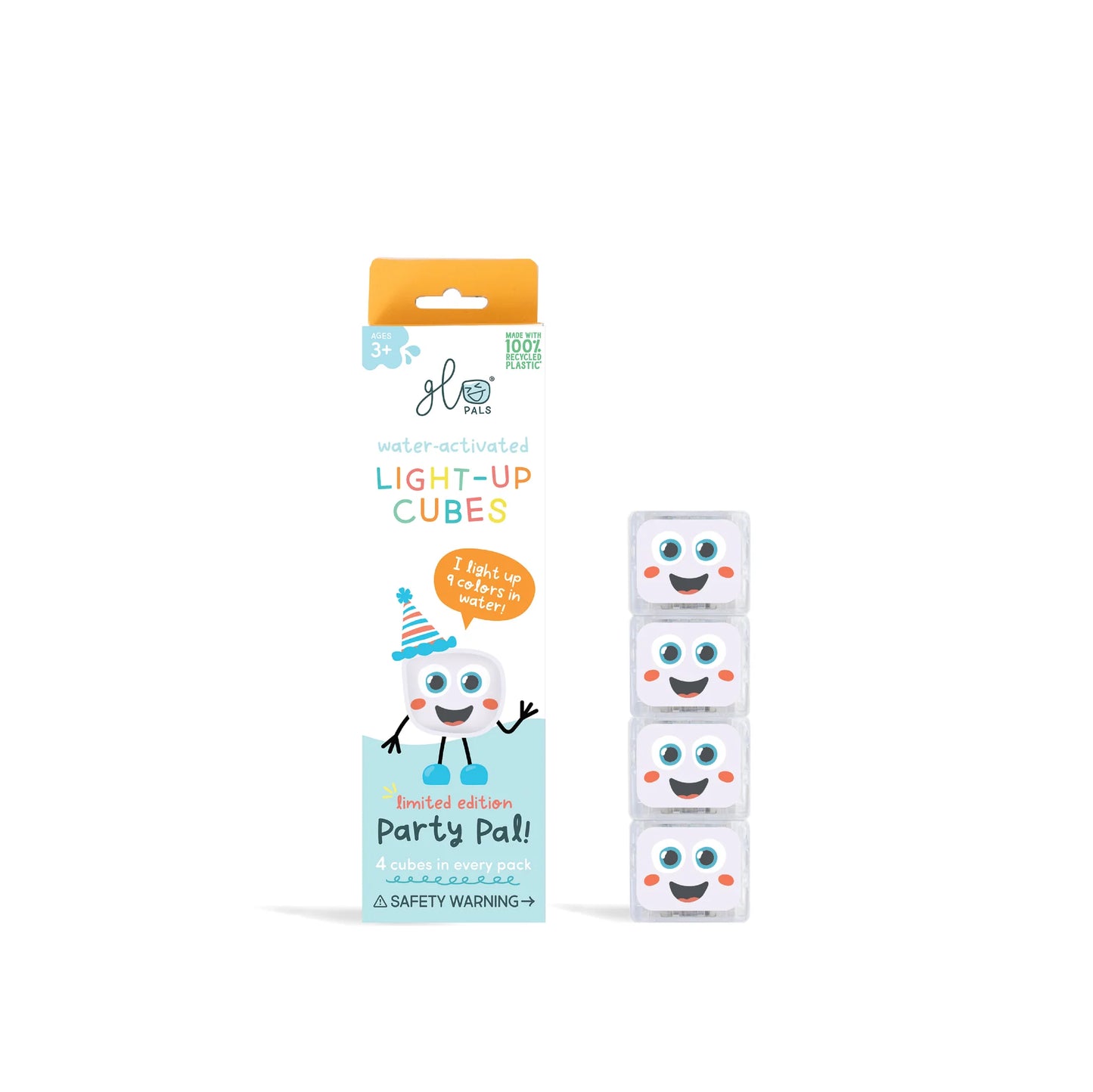 Party Pal Multi Color Light Up Cubes 4pk