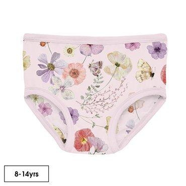 Shrinking Violet Pressed Flowers Girl's Underwear