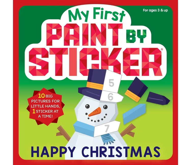 My First Paint By Stickers | Happy Christmas