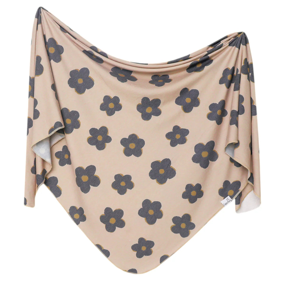 Copper Pearl Knit Swaddle Blanket-Gemma in Tan